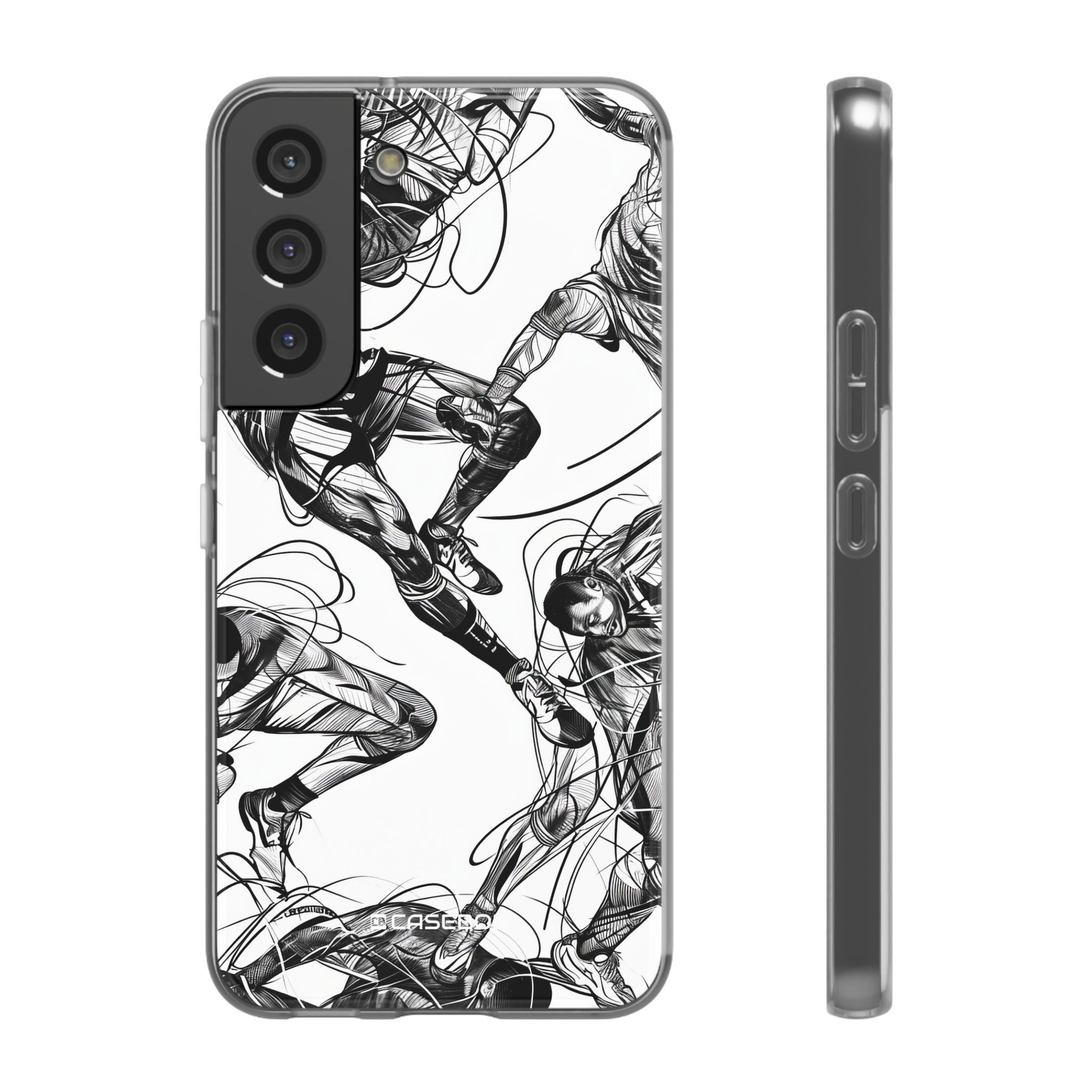 Dynamic Athletic Surrealism | Flexible Phone Case for Samsung Galaxy