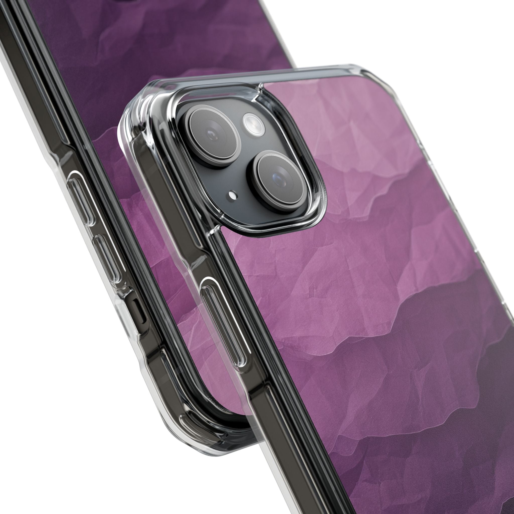 Purple Wave Layers iPhone 15 Plus Case - Impact
