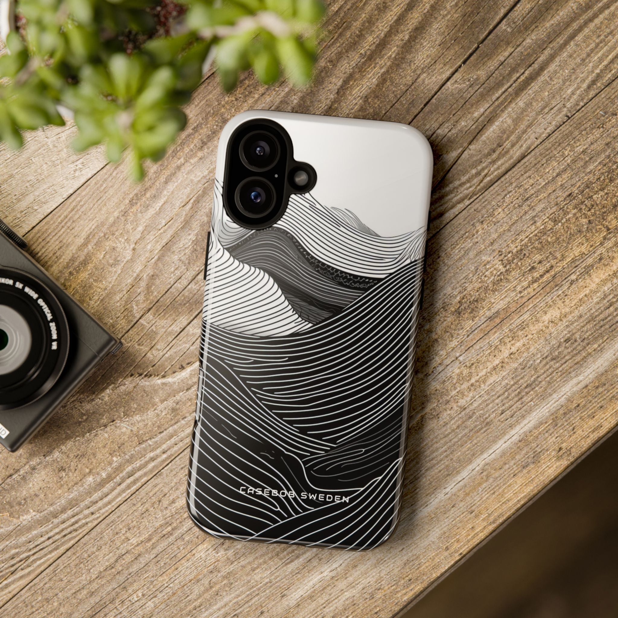 Undulating Horizon Waves iPhone 16 - Tough Phone Case