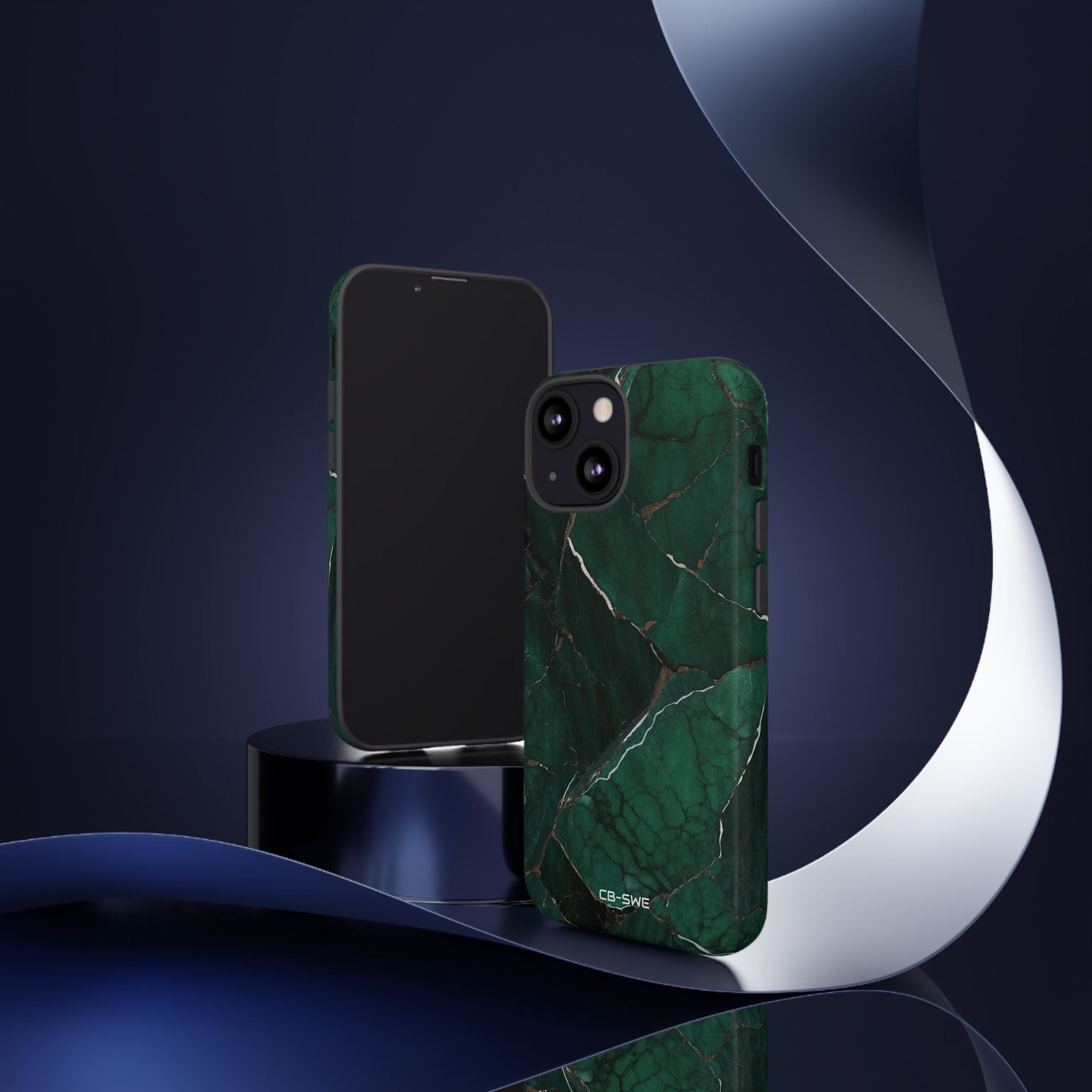 Emerald Veins Flow - iPhone Case