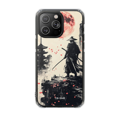 Samurai Gazes Moonward iPhone Case - Impact