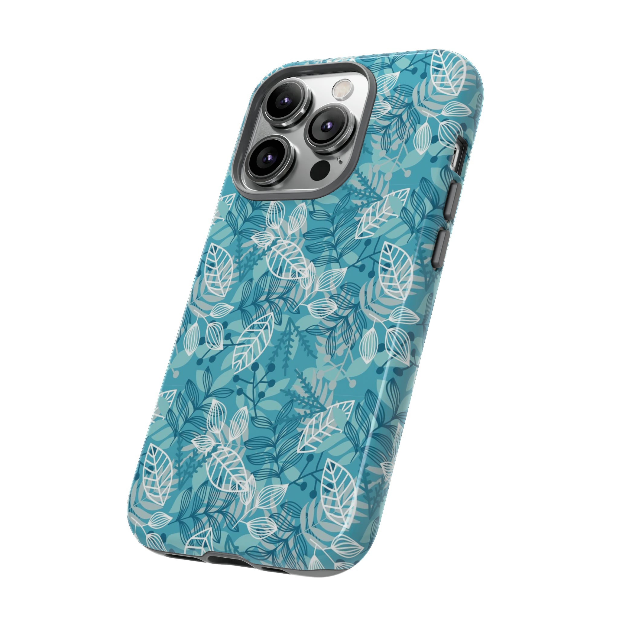 Spring Blue Leaf - Protective Phone Case