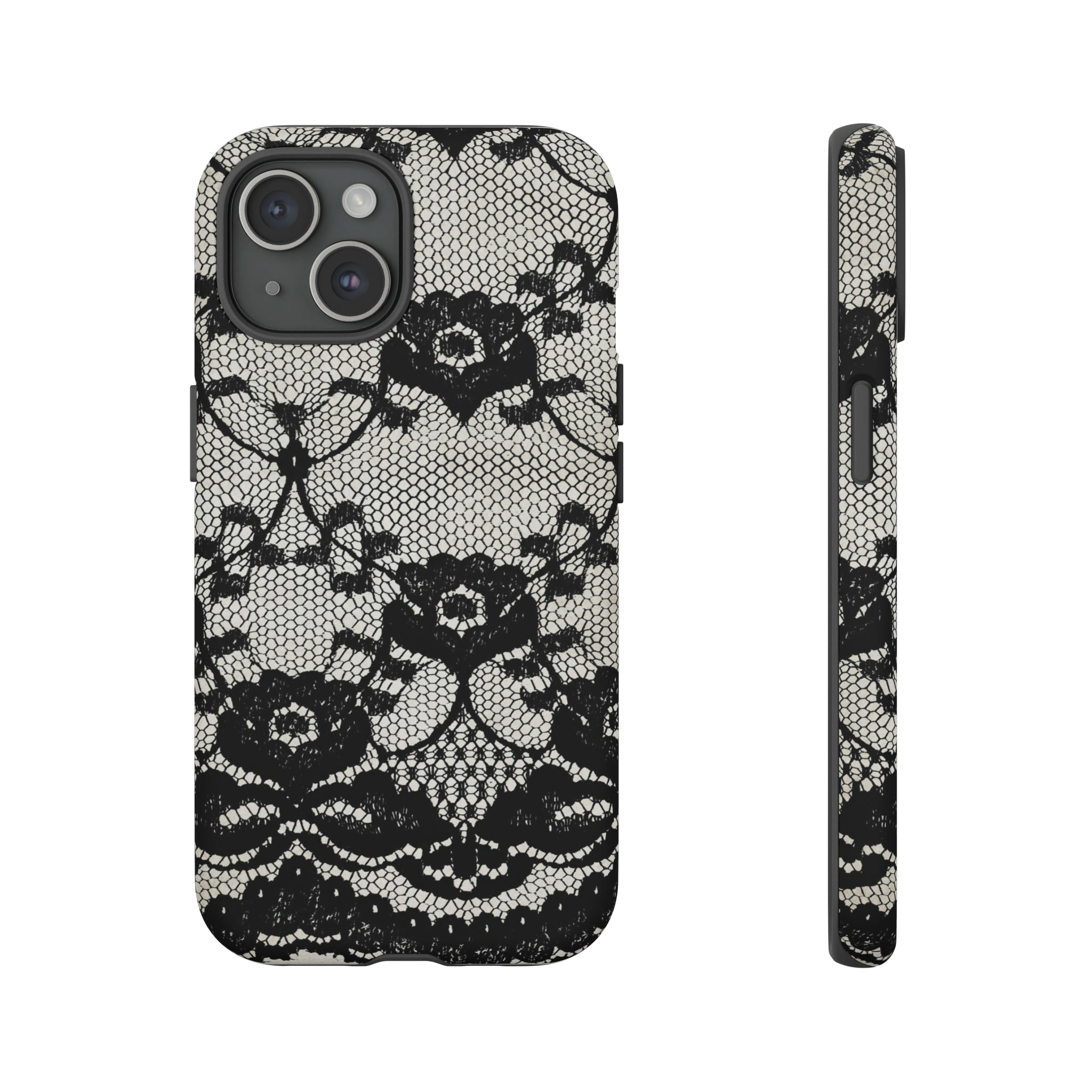 Lilrunge Gothic Flower - Protective Phone Case