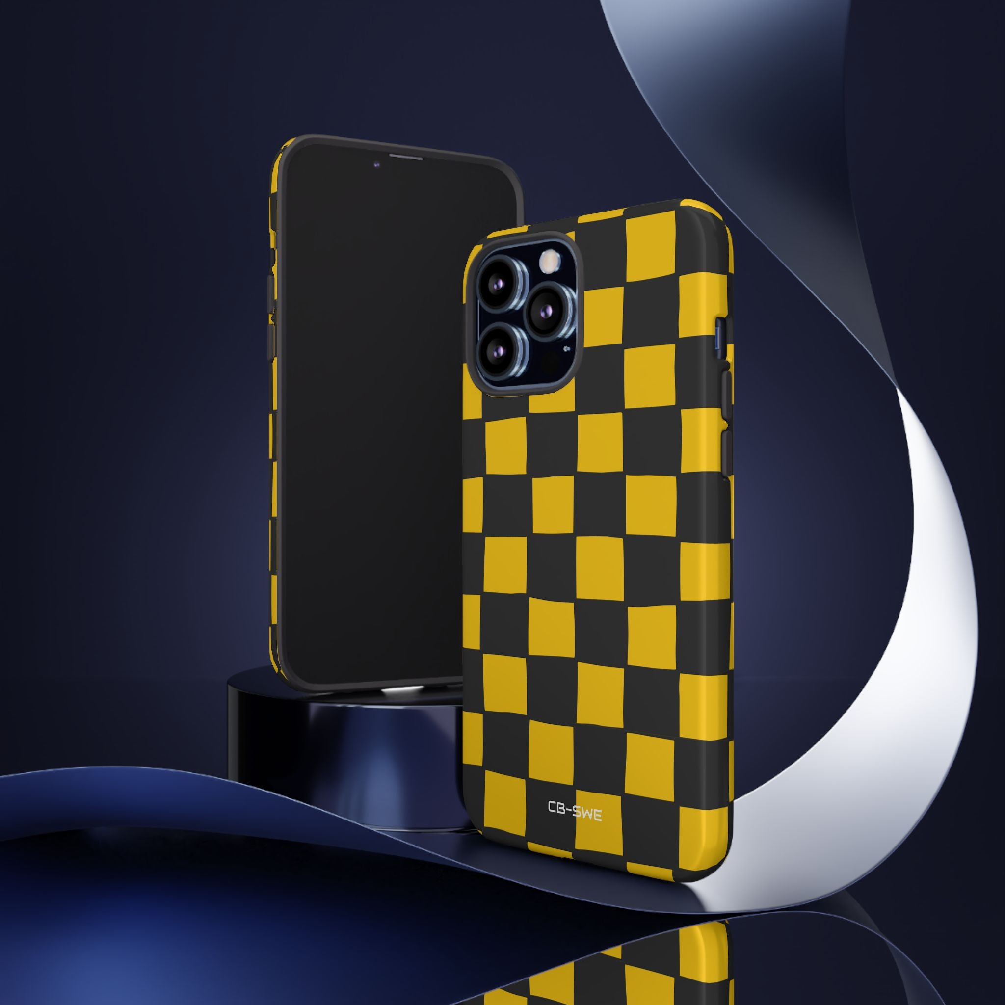 Yellow Squares Dance - iPhone Case