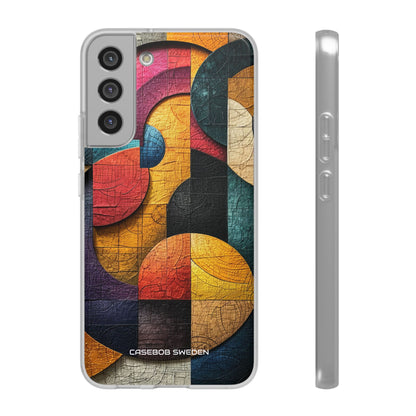 Vibrant Geometric Art - Flexi Samsung S22 Phone Case