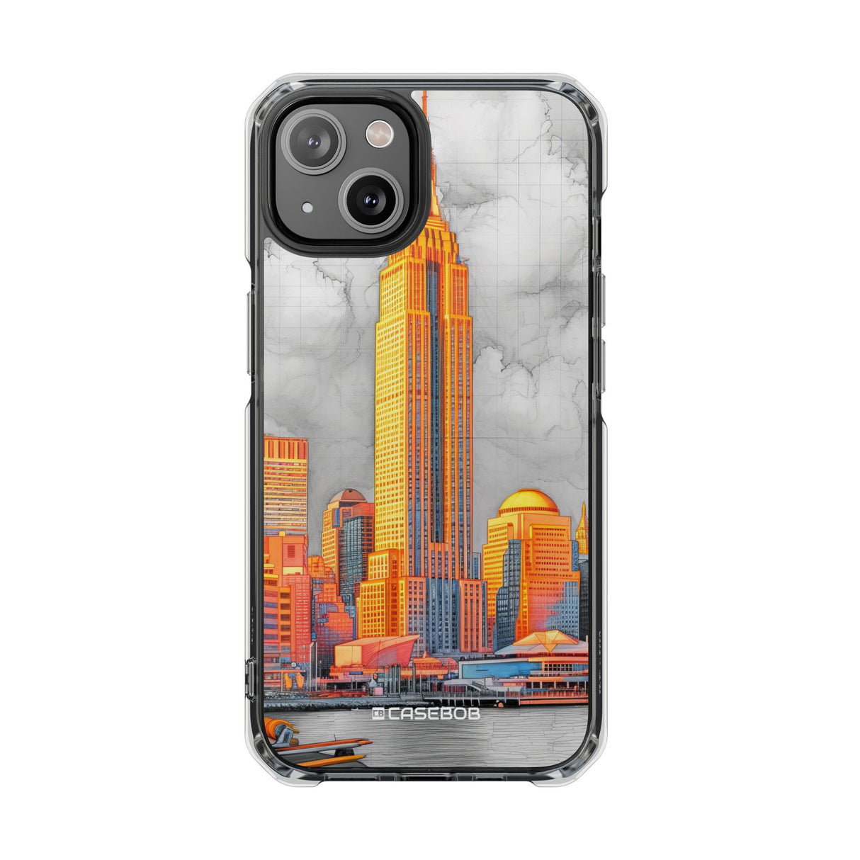 Urban Radiance - Phone Case for iPhone (Clear Impact - Magnetic)