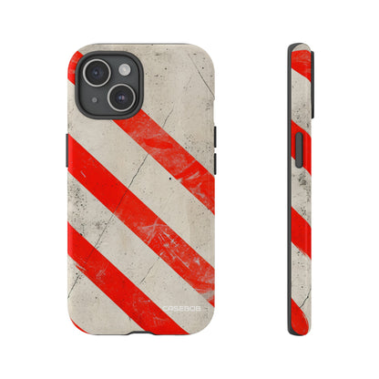 Crimson Line Minimalism - Protective Phone Case