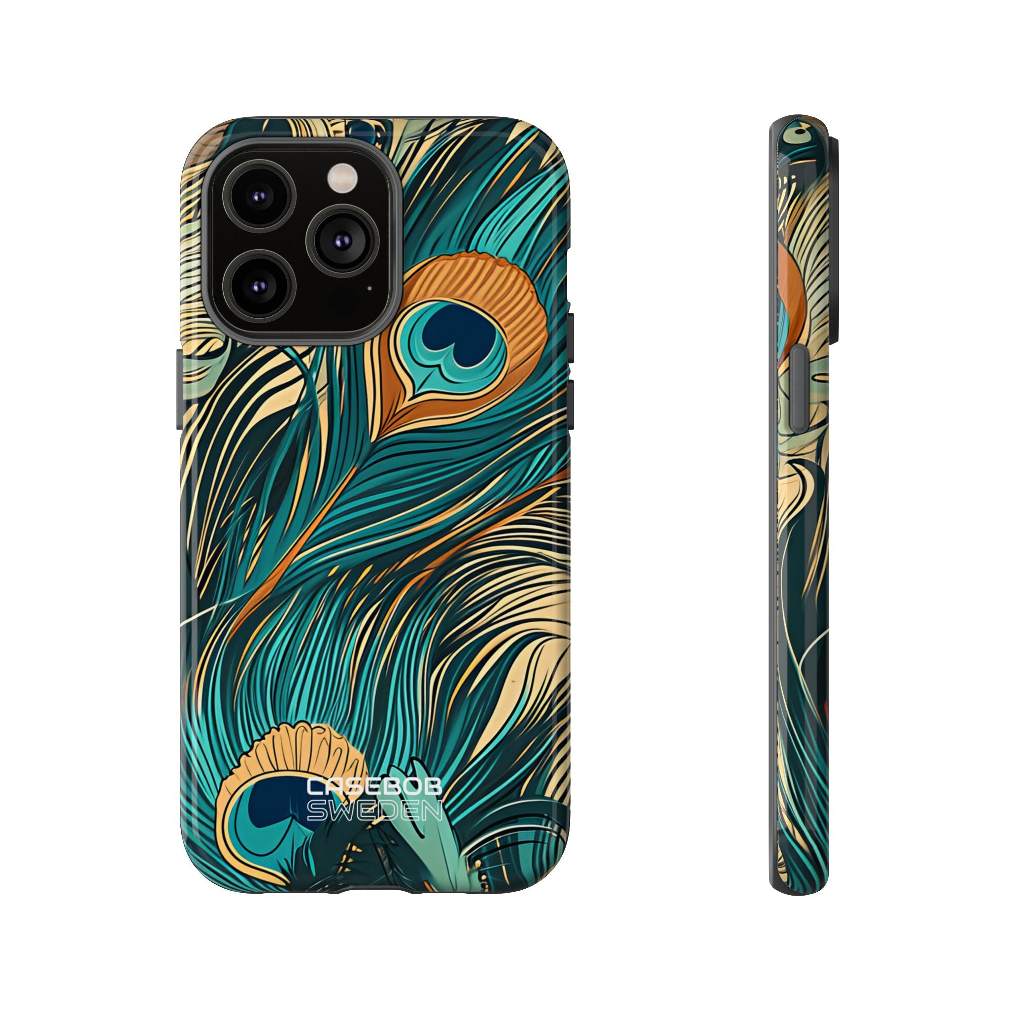 Peacock Feather Whirl iPhone 14 - Tough