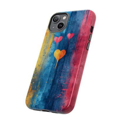 Watercolor Stripe Bliss - Protective Phone Case