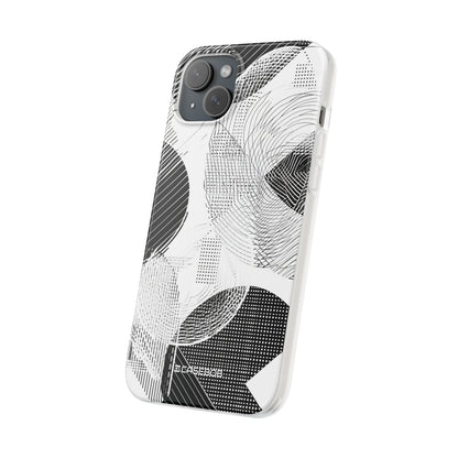 Monochrome Dynamics | Flexible Phone Case for iPhone