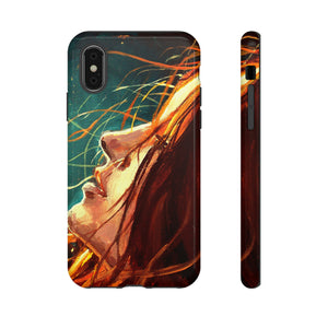 Oil Painting - Girl at Night - Protective Phone Case