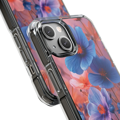 Ethereal Floral Symphony iPhone 14 - Clear Impact Phone Case