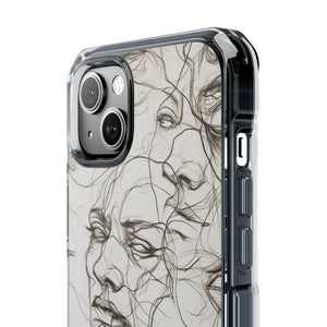 Ethereal Faces - Phone Case for iPhone (Clear Impact - Magnetic)