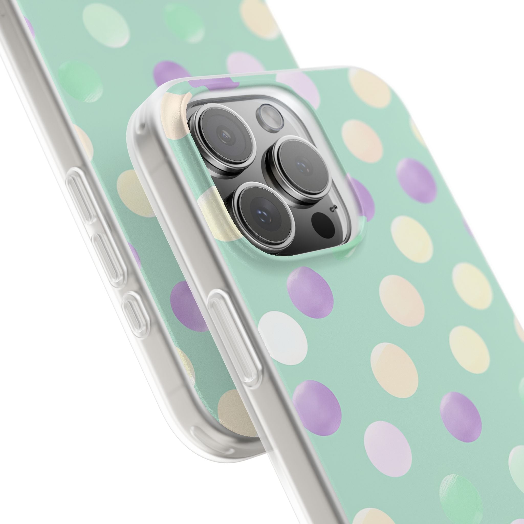 Pastel Polka Dots - Flexi iPhone 16 Phone Case