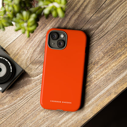 Orange Red iPhone 15 - Tough Phone Case