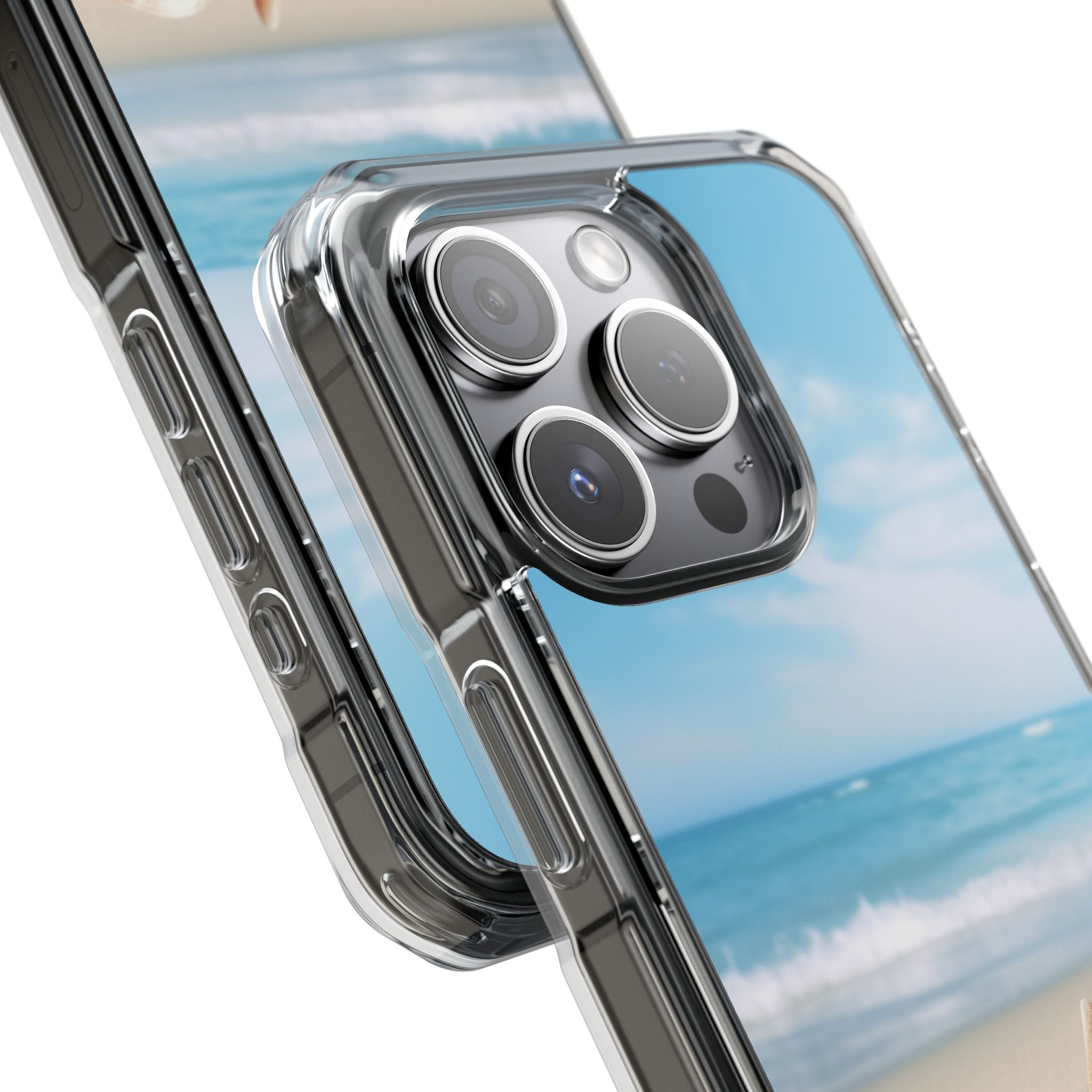 Shells Rest Beneath Waves iPhone Case - Impact