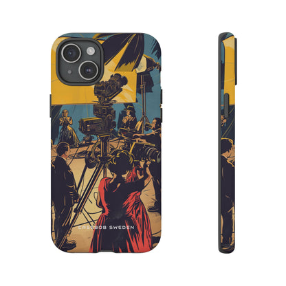 Golden Era Cinematic Spotlight iPhone 15 - Tough Phone Case