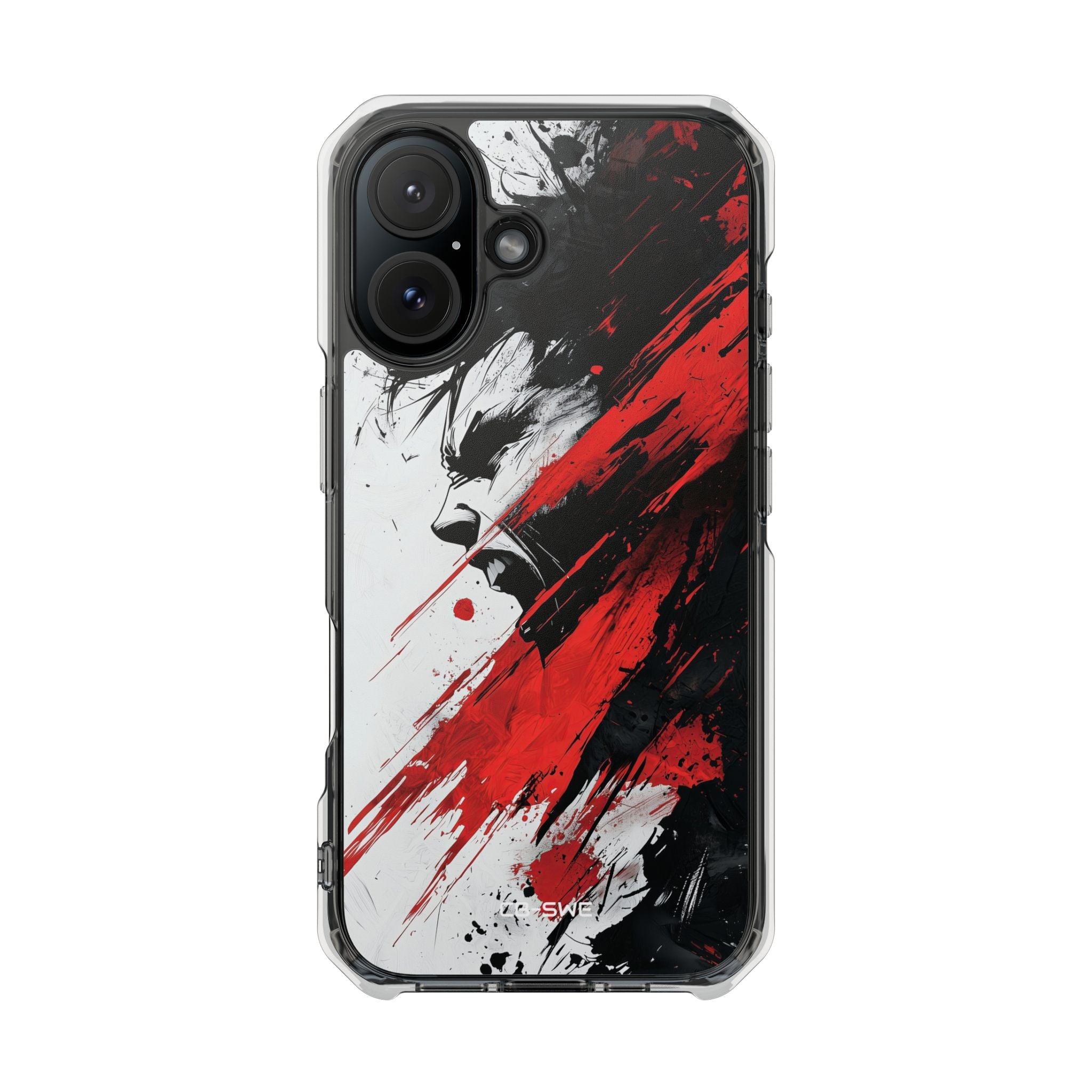 Red Energy Erupts iPhone Case - Impact