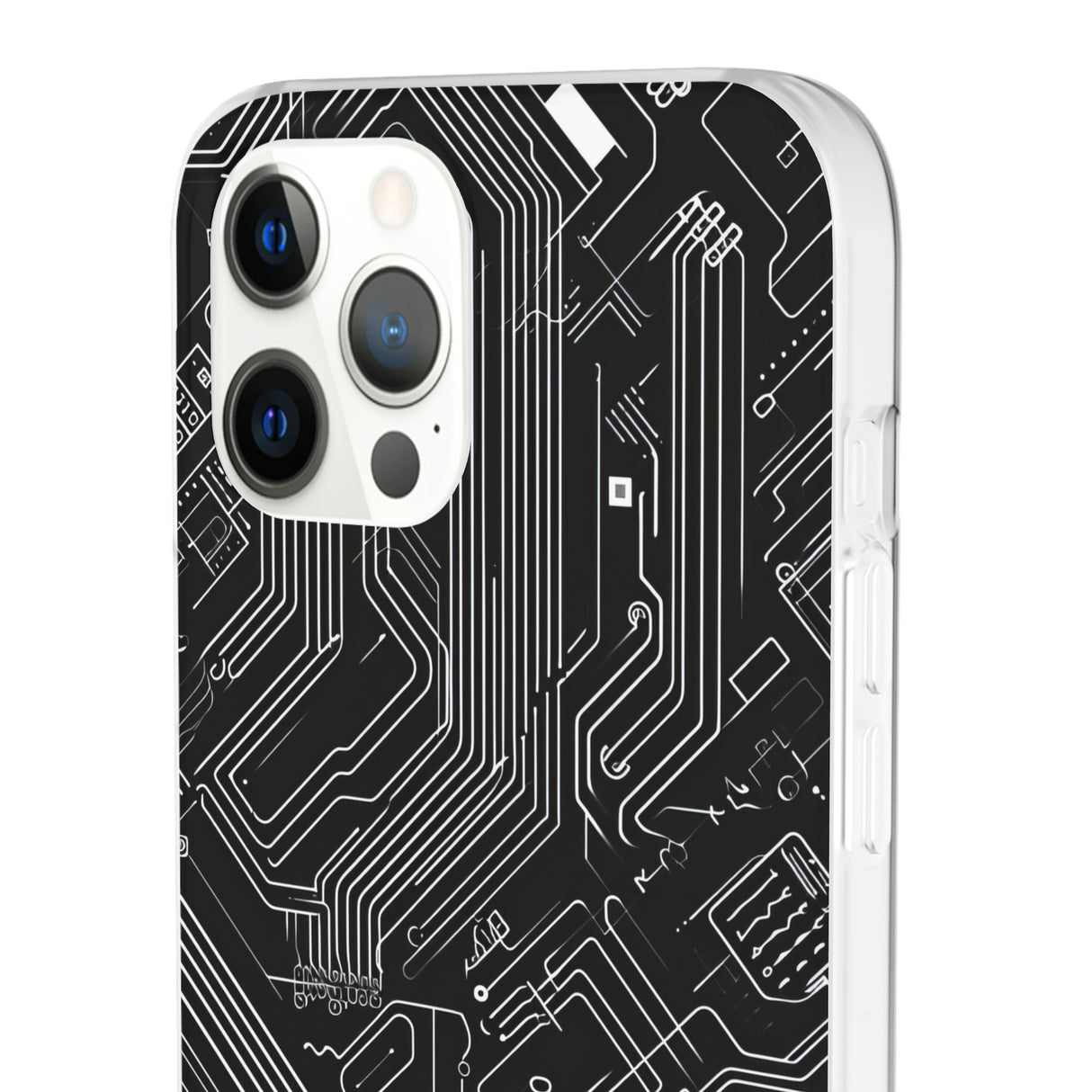 Cyber ​​Circuitry Art | Flexible Handyhülle für iPhone