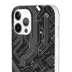 Cyber Circuitry Art | Flexible Phone Case for iPhone