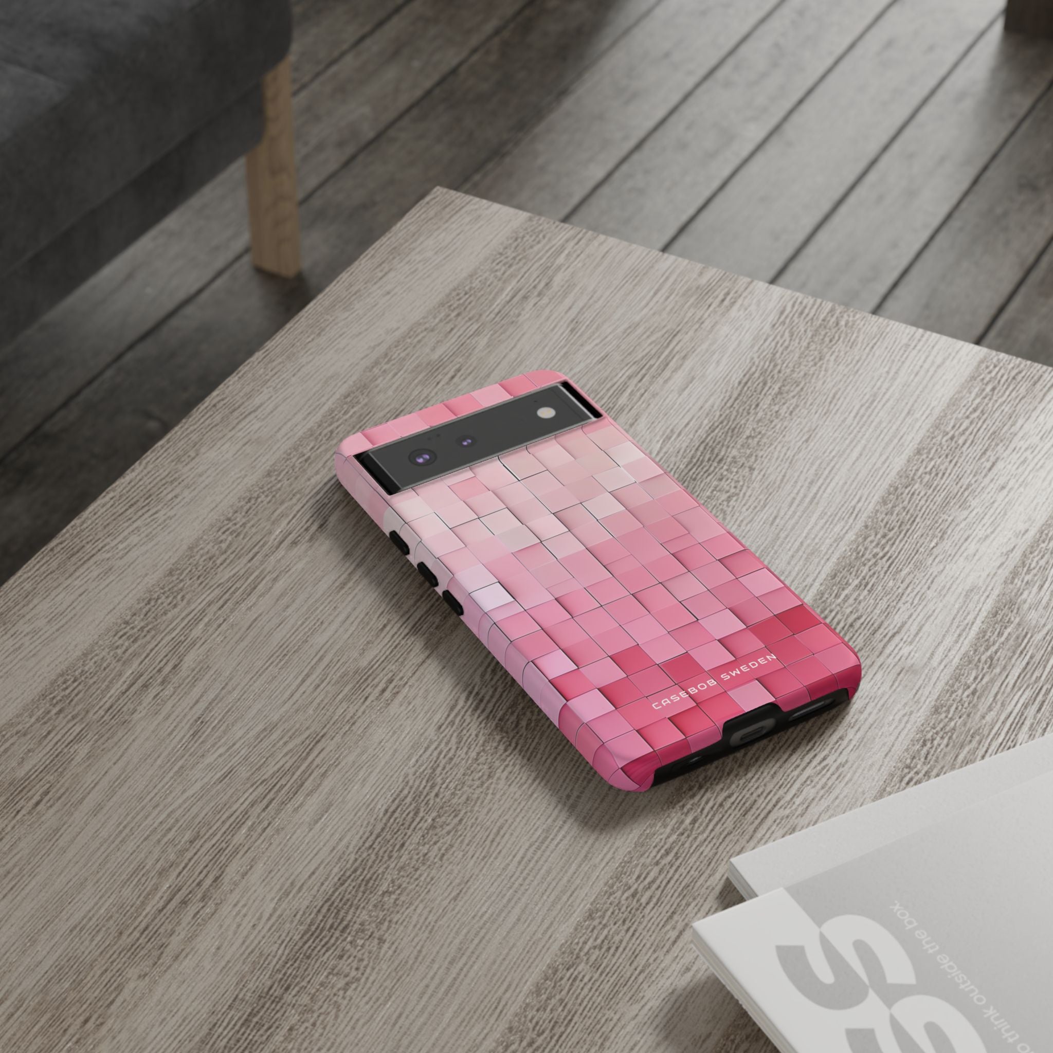 Gradient Pink Mosaic Google Pixel 6 - Tough Phone Case