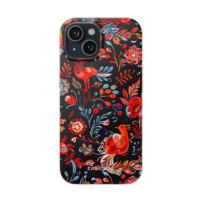 Vivid Birdscape iPhone 15 Case - Soft