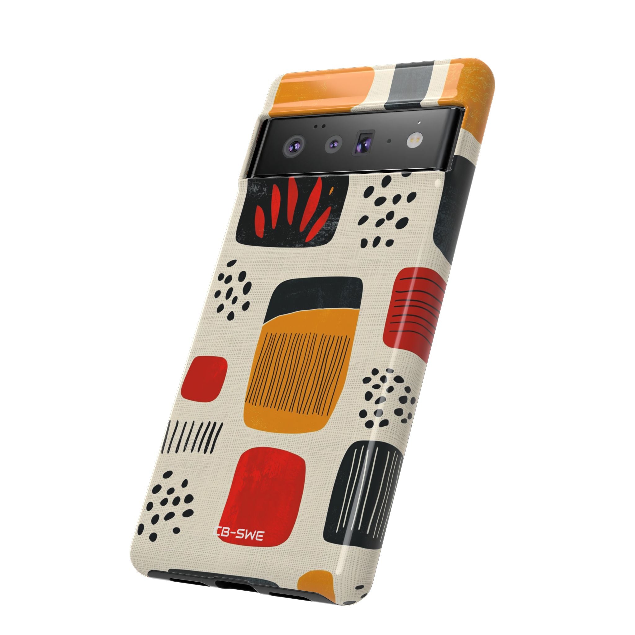 Vibrant Shapes Dance - Google Pixel Case