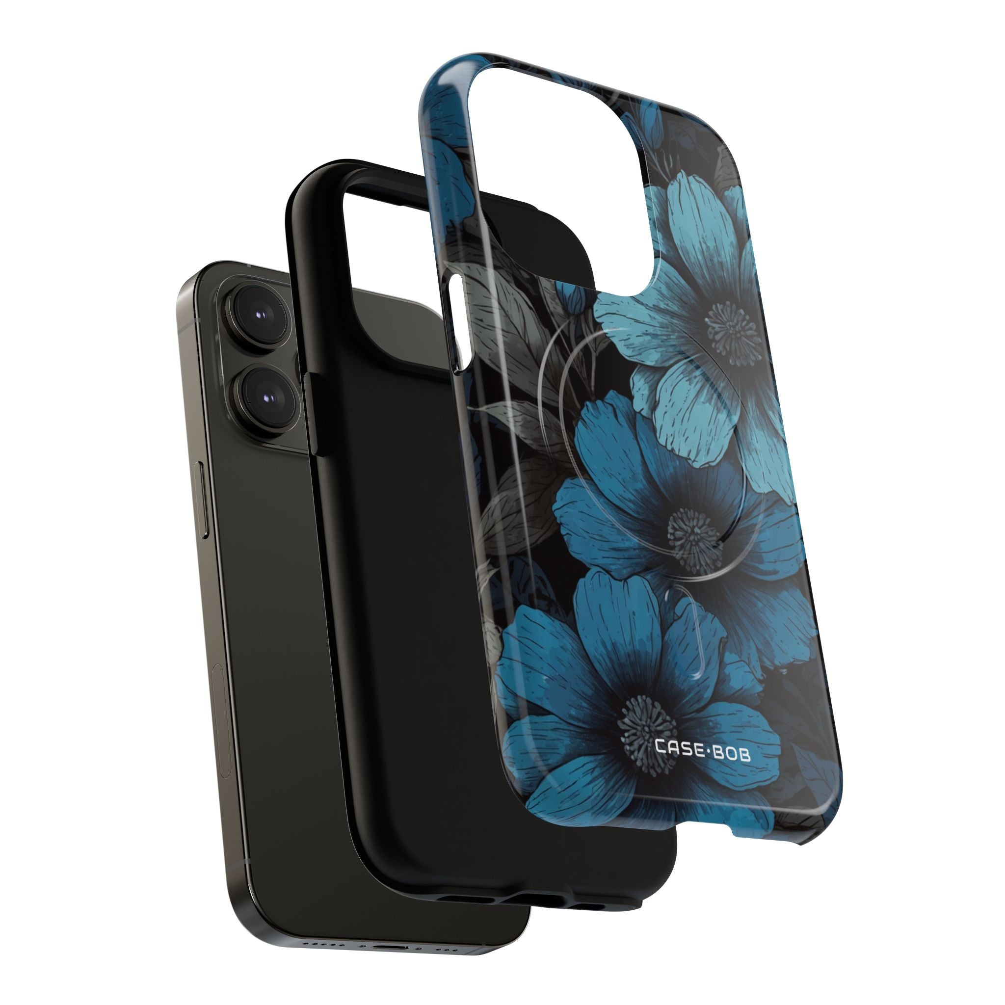 Blue Petal Radiance iPhone 14 Pro Case - Tough+