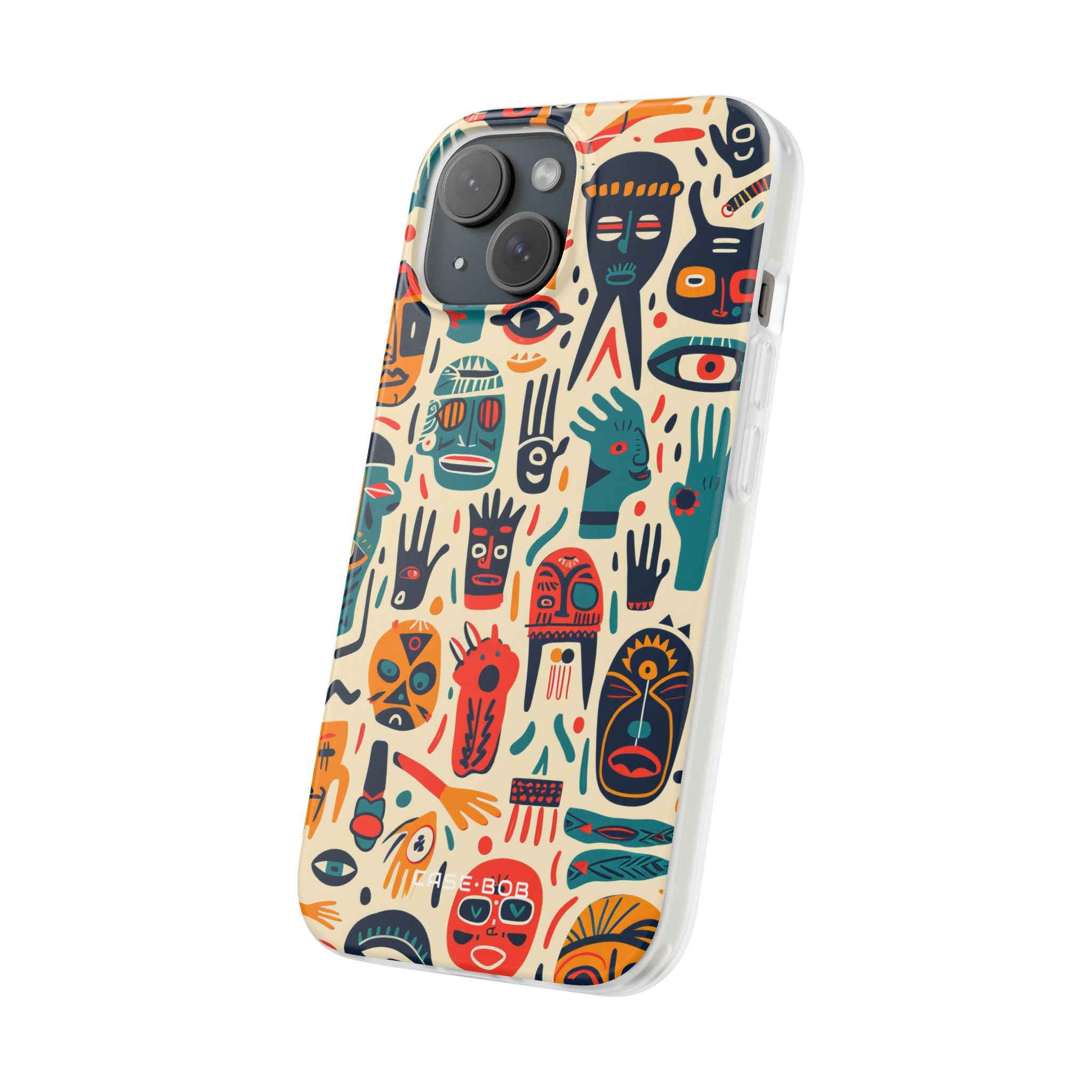 Vivid Faces iPhone 15 Case - Soft