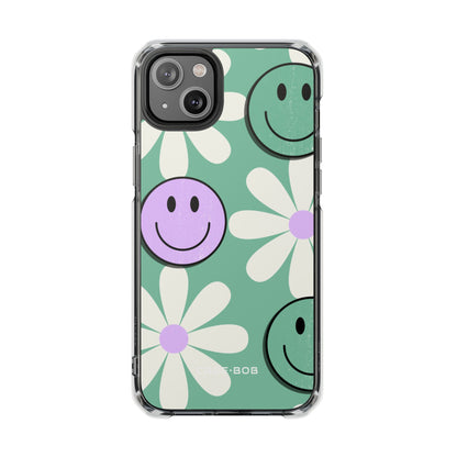 Smiley Daisy Glow iPhone 14 Plus Case - Impact