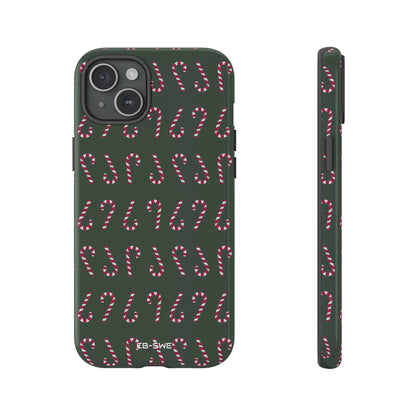 Candy Canes Aligned - iPhone Case