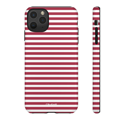 Crimson Stripes Flow - iPhone Case