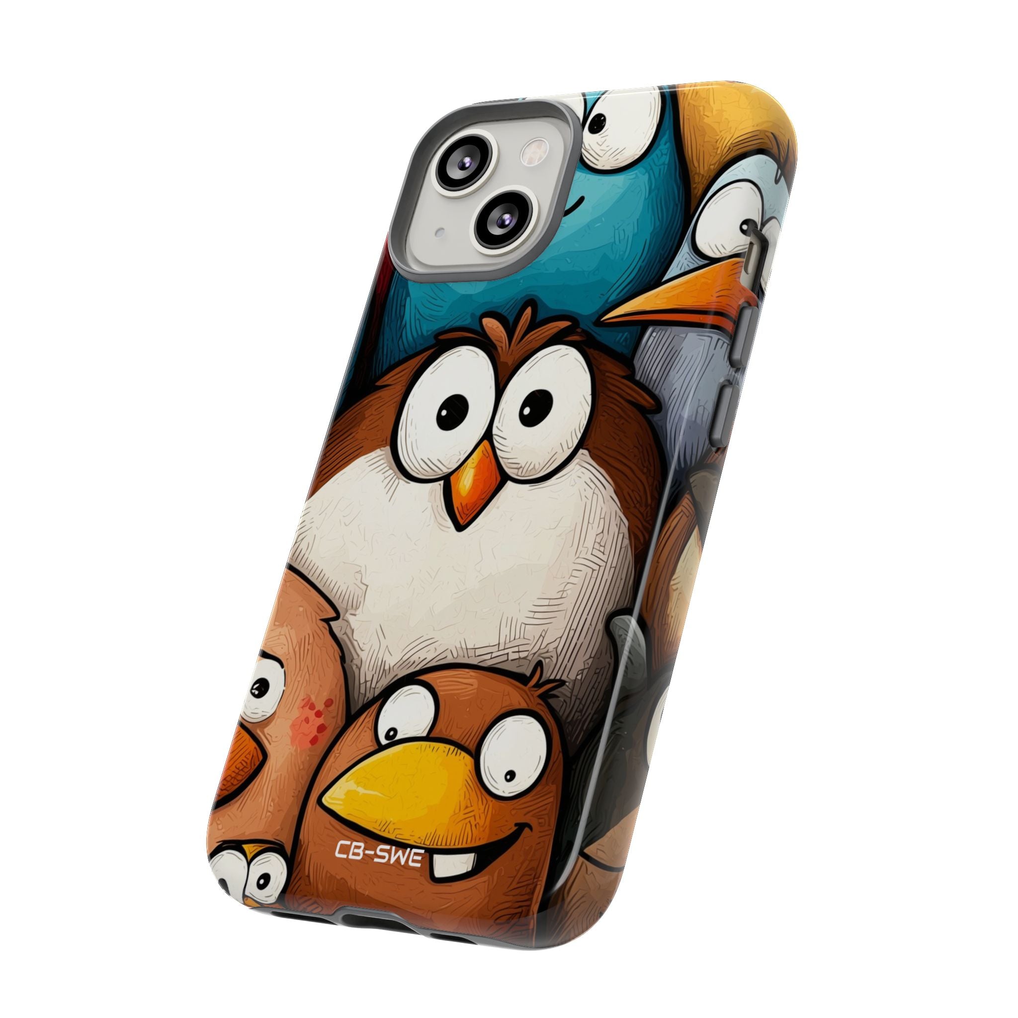 Whimsical Birds Gather - iPhone Case