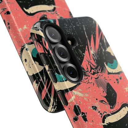 Screaming Face Pink Samsung S25 Case - Tough