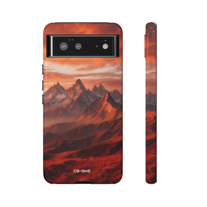 Mountain Peaks Glowing - Google Pixel Case