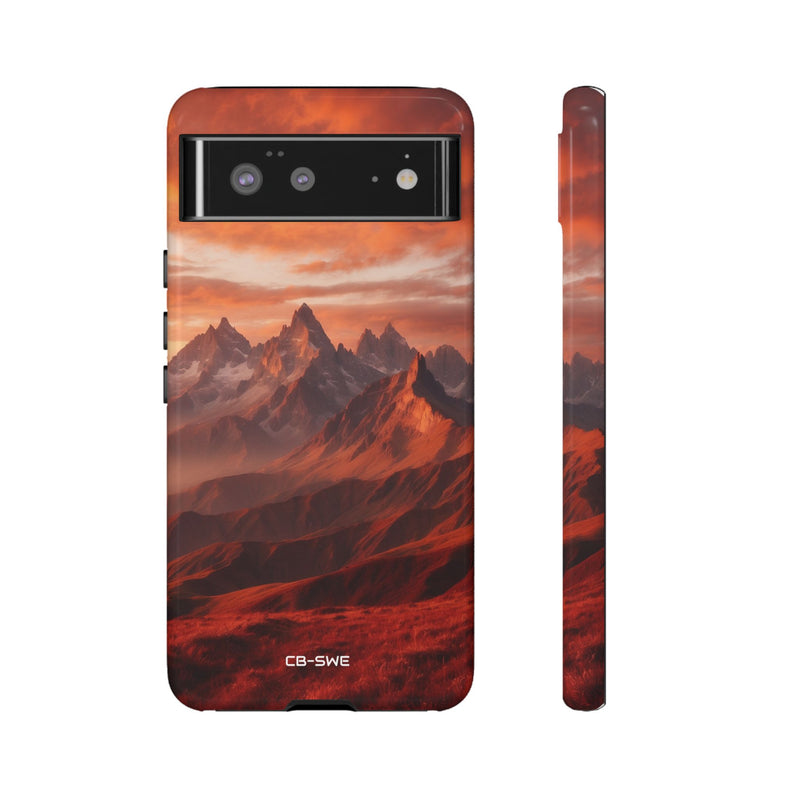 Mountain Peaks Glowing - Google Pixel Case