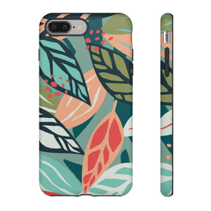 Mixed Tropical Leaf - Protective Phone Case