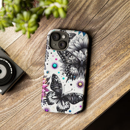 Butterfly Bloom iPhone 15 Case - Tough