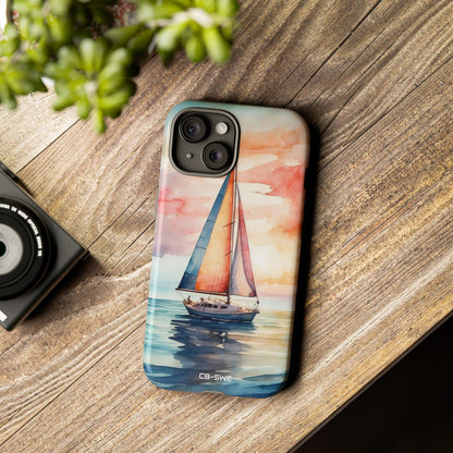 Sailboat Glides Calm - iPhone Case