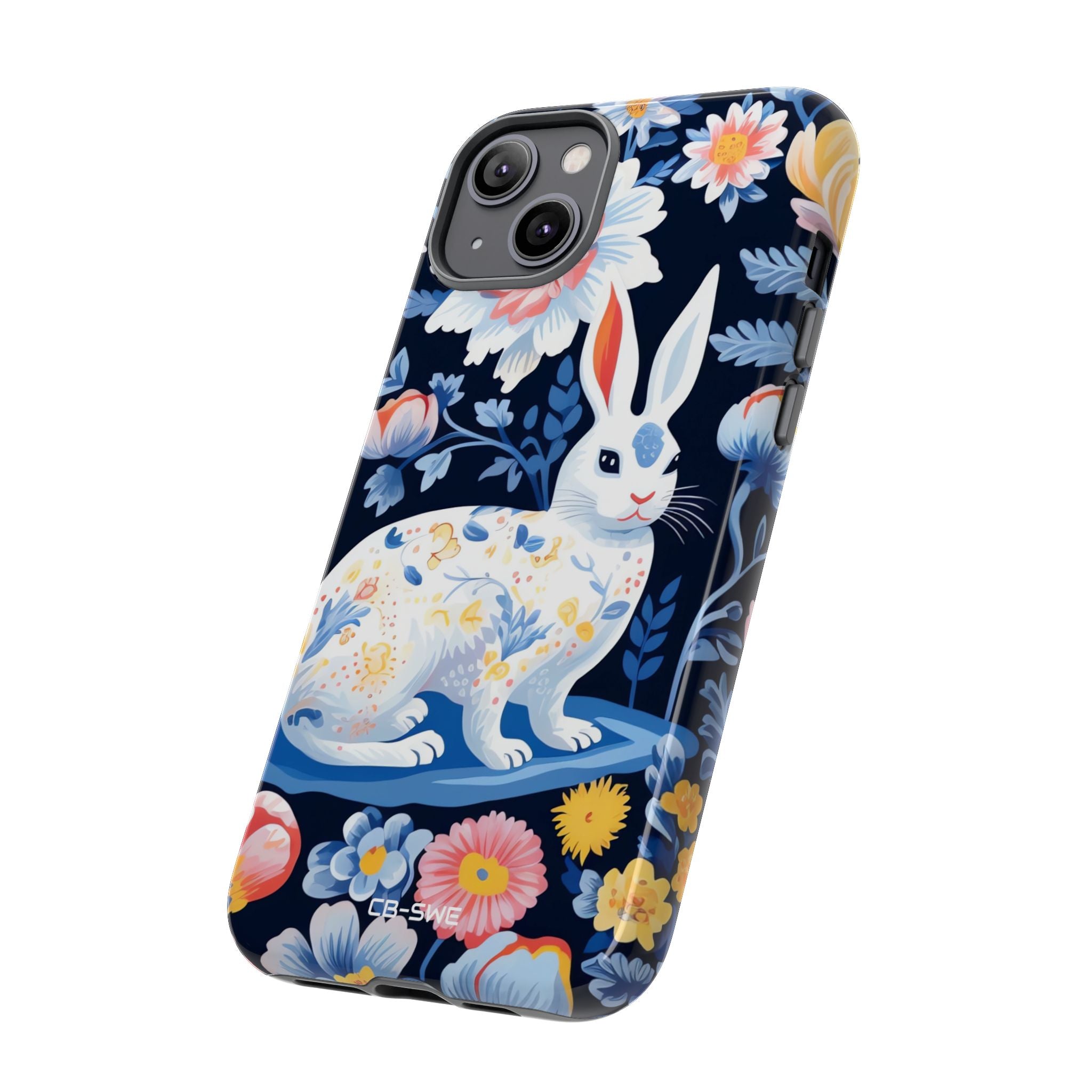 Floral Rabbit Dances - iPhone Case