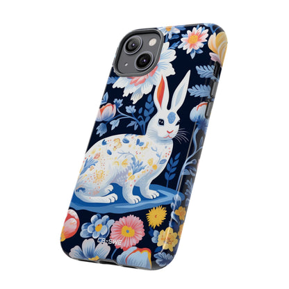 Floral Rabbit Dances - iPhone Case