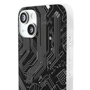 Cyber ​​Circuitry Art | Flexible Handyhülle für iPhone