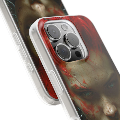 Red Spike Gaze iPhone 16 Pro Case - Soft