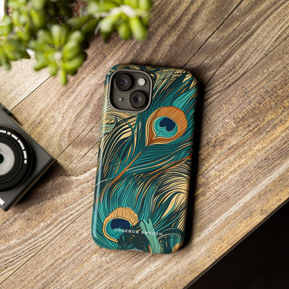 Art Nouveau Peacock Elegance iPhone 15 - Tough Phone Case