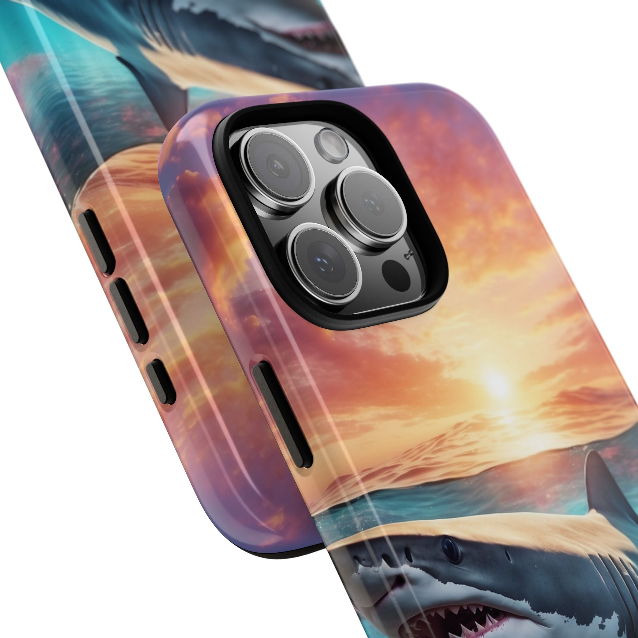 Shark Swims Through - iPhone Case