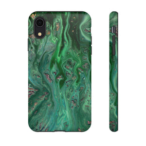 Light Green Ink Art iPhone Case (Protective) iPhone XR Matte Phone Case