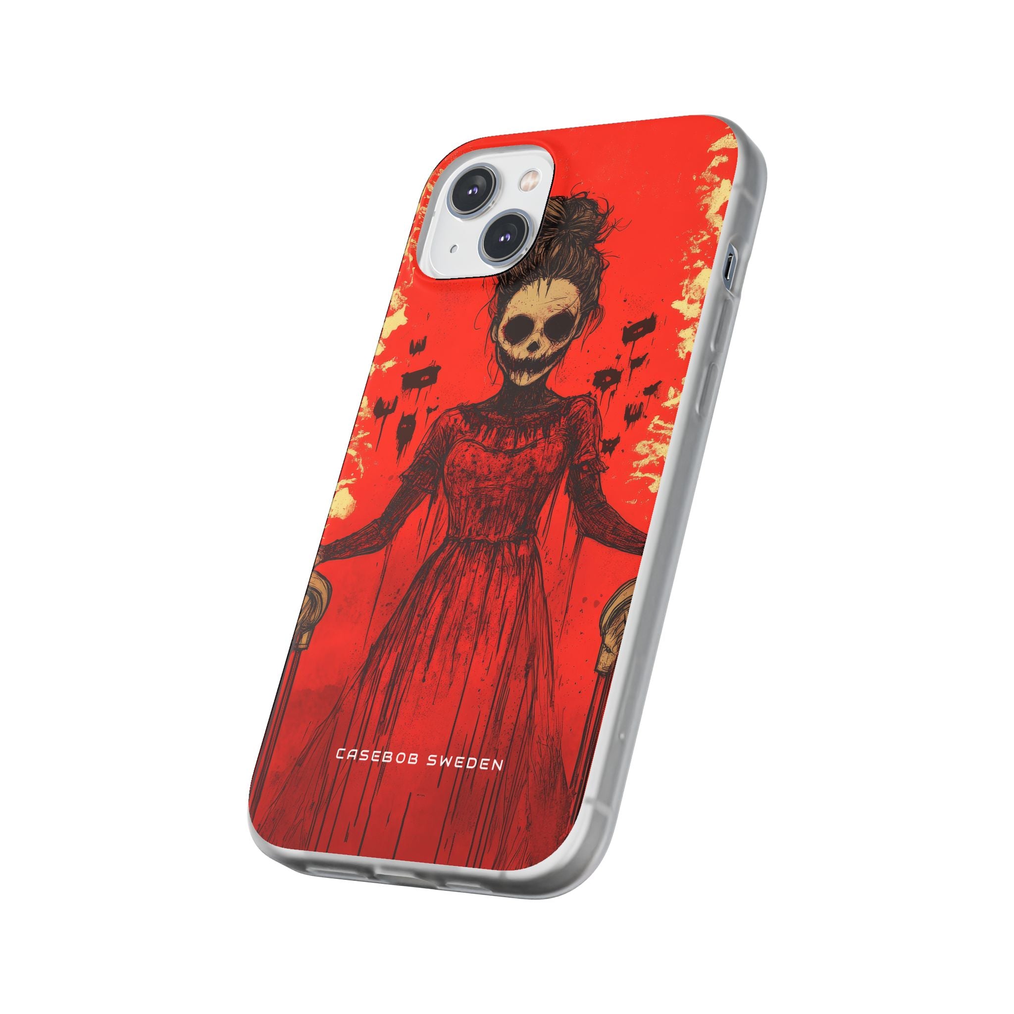 Haunting Scarlet Descent iPhone 14 - Flexi Phone Case