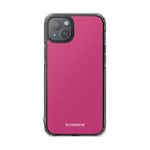 Magenta Pantone | Handyhülle für iPhone (Clear Impact Case – magnetisch) 