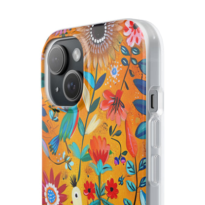 Whimsical Vintage Nature Harmony iPhone 15 - Flexi Phone Case