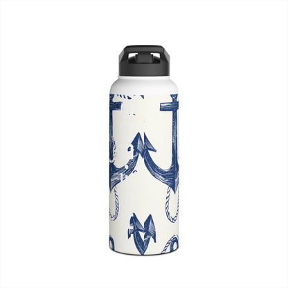 Blue Anchor Breeze - Stainless Steel Water Bottle